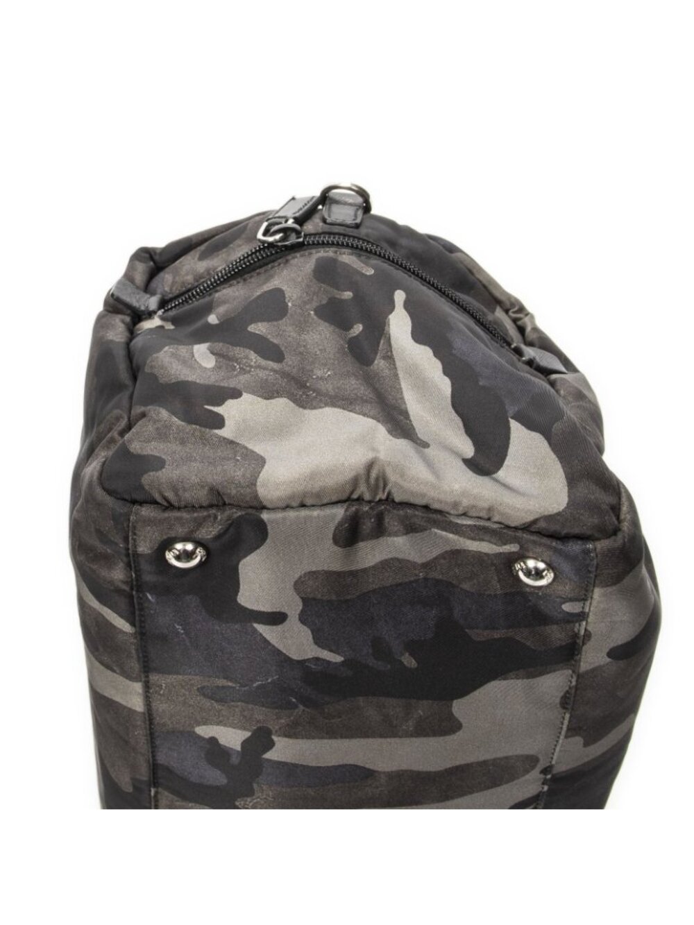 Prada Convertible Camouflage Boston Bag Green Black Nylon - Picture 7 of 10